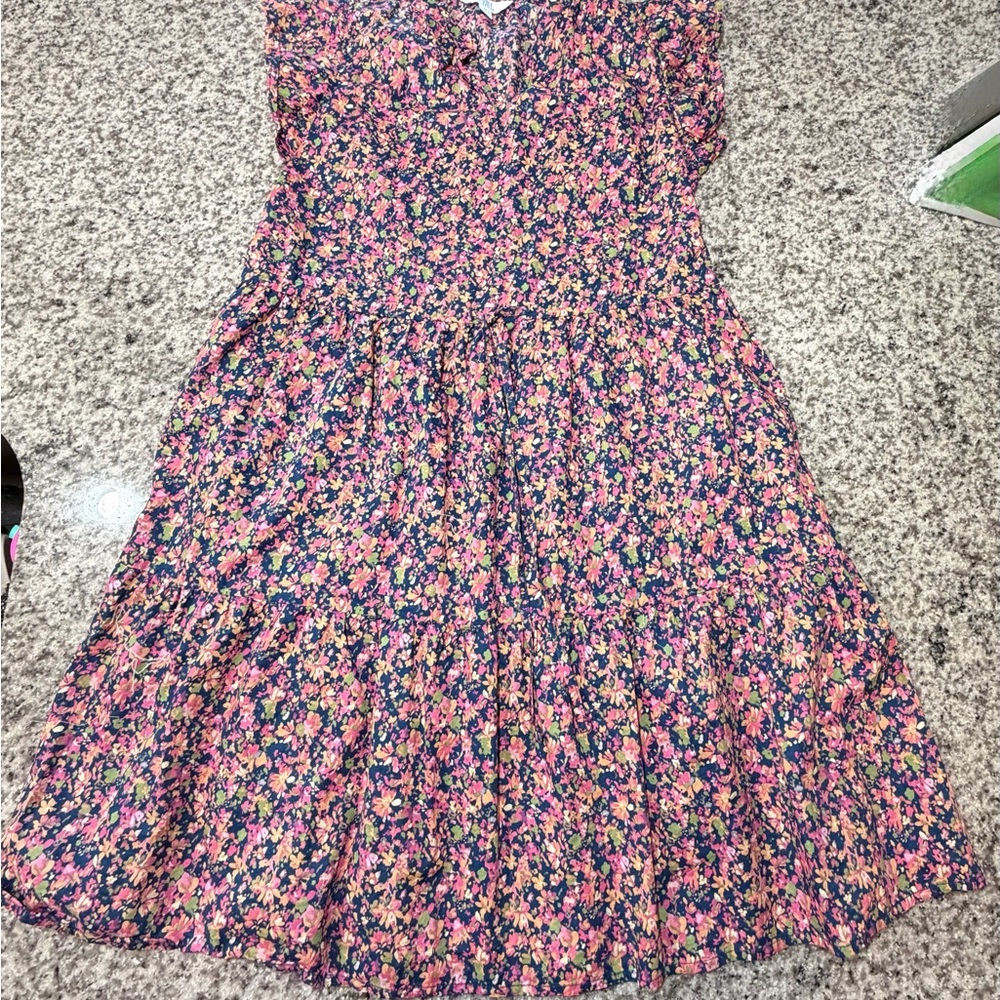 Time and Tru women’s Floral Dress - Pink, Blue, Green, Yellow